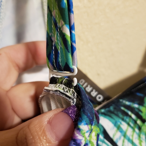 Torrid Swimsuit Tropical Corset‎ Tie Front Size 4 - Picture 8 of 11